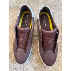 Cole Haan Mens Grandpro Leather Sneakers Size 11 Brown